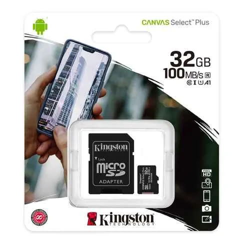 Tarjeta microSD Kingston Canvas Select Plus SDCS2