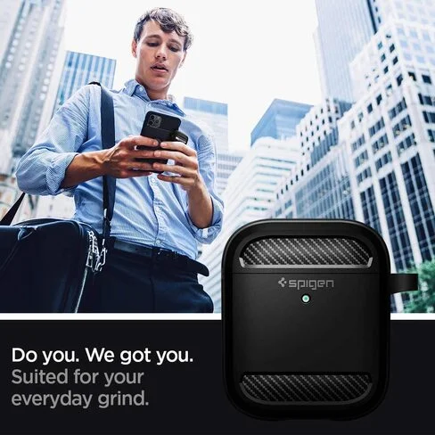 Estuche para AirPods Spigen Rugged Armor (2nd/1st Gen)