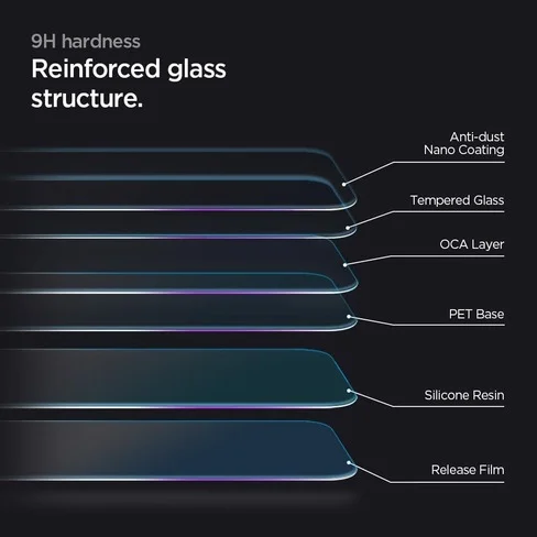 Protector de pantalla Spigen para iPhone 11 y XR EZ FIT GLAS.tR SLIM