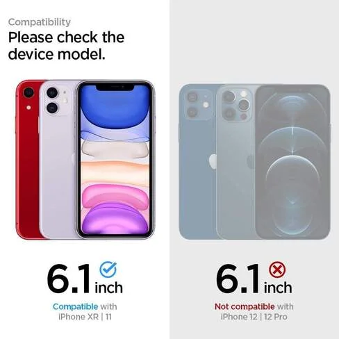 Protector de pantalla Spigen para iPhone 11 y XR EZ FIT GLAS.tR SLIM