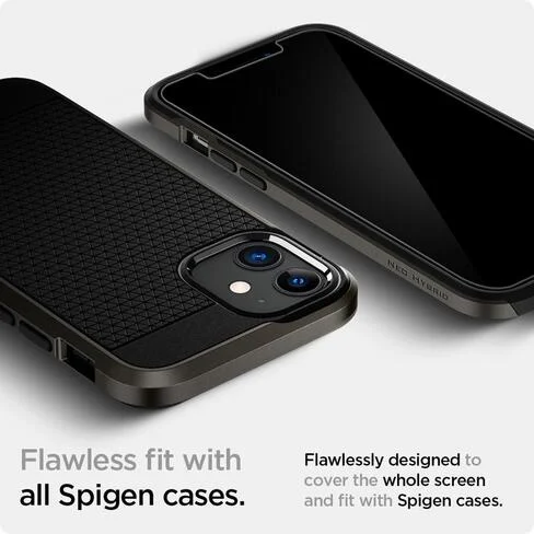 Protector de pantalla para iPhone 12 Mini Spigen GLAS.tR Slim HD