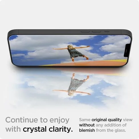 Protector de pantalla para iPhone 12 Mini Spigen GLAS.tR Slim HD