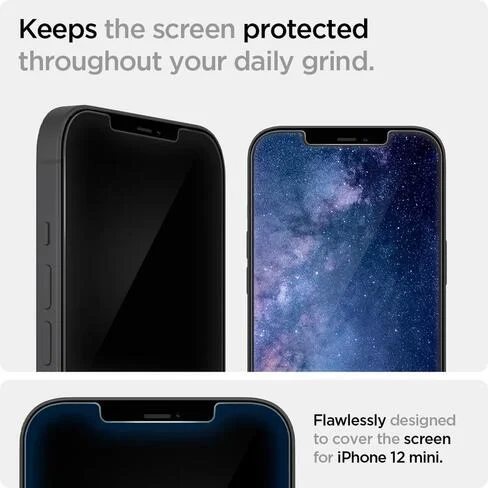 Protector de pantalla para iPhone 12 Mini Spigen GLAS.tR Slim HD