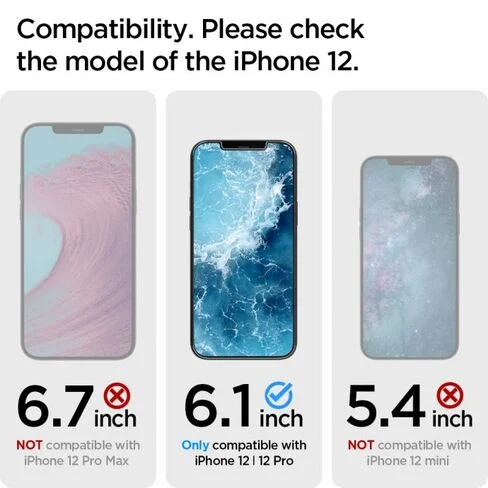 Protector de pantalla para iPhone 12/12 Pro Spigen GLAS.tR Slim HD