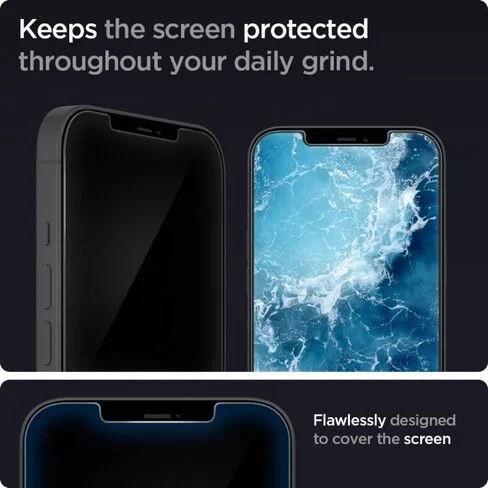 Protector de pantalla para iPhone 12 Pro Max Spigen GLAStR Slim HD