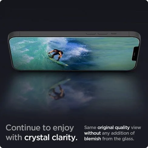 Protector de pantalla para iPhone 12 Pro Max Spigen GLAStR Slim HD