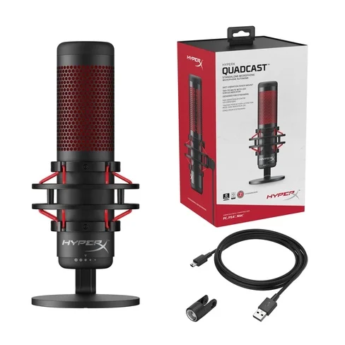 Microfono HyperX QuadCast RGB 3M 48KHZ