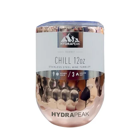 Vasos de acero inoxidable Hydrapeak Chill 12oz
