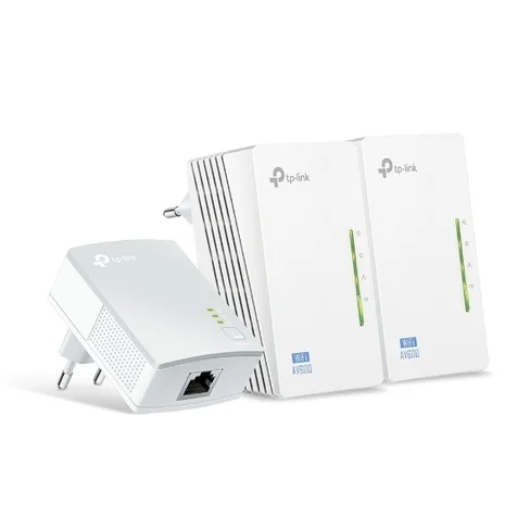 Kit Extensor TP-Link Powerline Universal de Cobertura Wi-Fi AV500 2 Puertos Ethernet