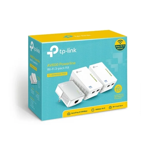 Kit Extensor TP-Link Powerline Universal de Cobertura Wi-Fi AV500 2 Puertos Ethernet