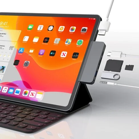 Adaptador Hyper+ Hub 6-en-1 USB-C