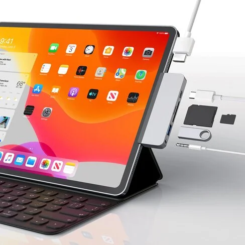 Adaptador Hyper+ Hub 6-en-1 USB-C