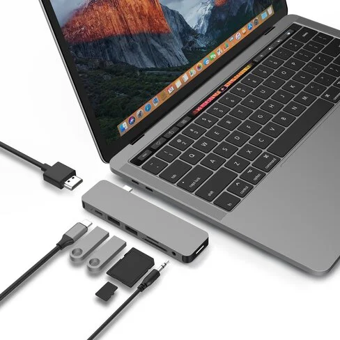 Adaptador Hyper+ Hub SOLO 7-en-1 USB-C
