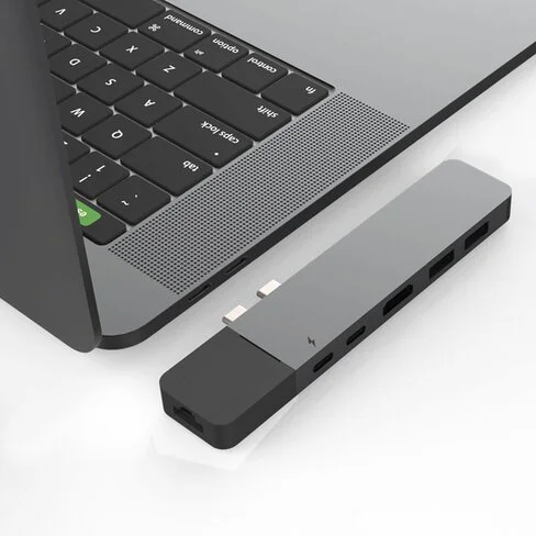 Adaptador Hyper+ Hub NET 6-en-2 USB-C