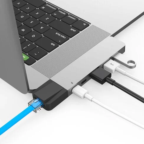 Adaptador Hyper+ Hub NET 6-en-2 USB-C