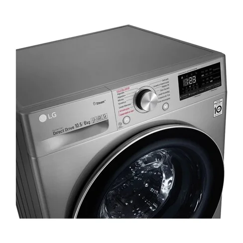 Lavarropas LG de Carga Frontal Inverter 10.5Kg WD10VVC4S6C