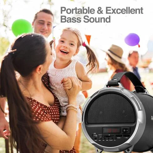 Parlante Argom Bazooka+Beats Hifi Indoor/Outdoor TWS Wireless BT Speaker