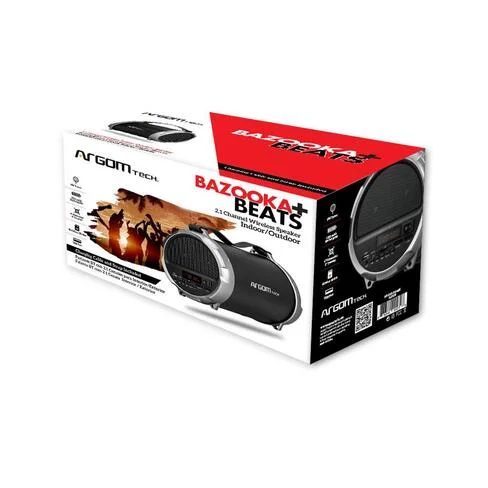 Parlante Argom Bazooka+Beats Hifi Indoor/Outdoor TWS Wireless BT Speaker