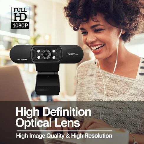 Webcam Argom CAM50 Full HD 1080P con microfono & LEDs