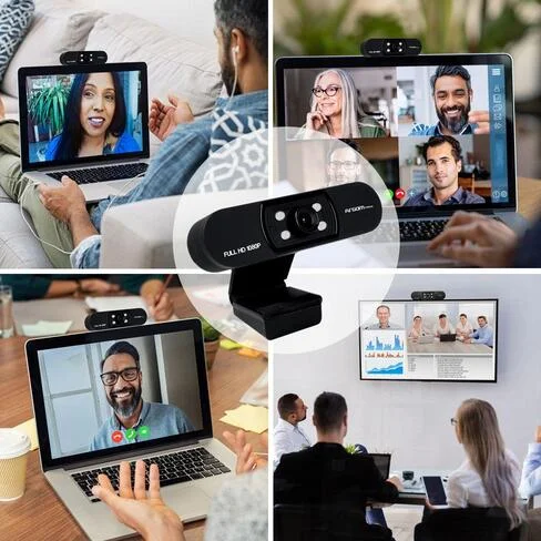 Webcam Argom CAM50 Full HD 1080P con microfono & LEDs