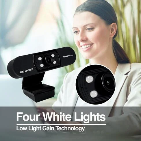 Webcam Argom CAM50 Full HD 1080P con microfono & LEDs