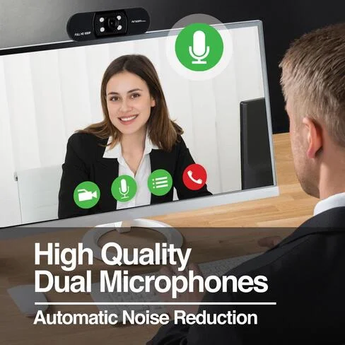 Webcam Argom CAM50 Full HD 1080P con microfono & LEDs