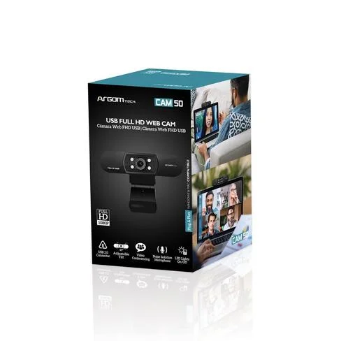 Webcam Argom CAM50 Full HD 1080P con microfono & LEDs