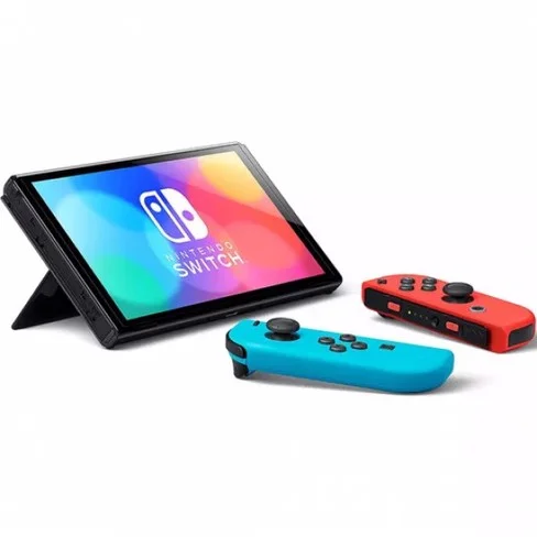  Consola Portátil Nintendo Switch OLED de 7" con Wi-Fi/Bluetooth/HDMI Bivolt - Azul Neón/Rojo Neón Consola Portátil Nintendo Switch OLED de 7" con Wi-Fi/Bluetooth/HDMI Bivolt - Azul Neón/Rojo Neón Consola Portátil Nintendo Switch OLED de 7" con Wi-Fi/Bluetooth/HDMI Bivolt