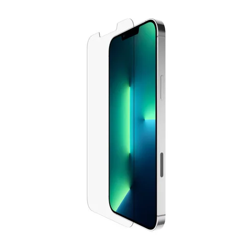 Protector de pantalla Belkin TemperedGlass con revestimiento antimicrobiano para iPhone 13/iPhone 13 Pro OVA069ZZ