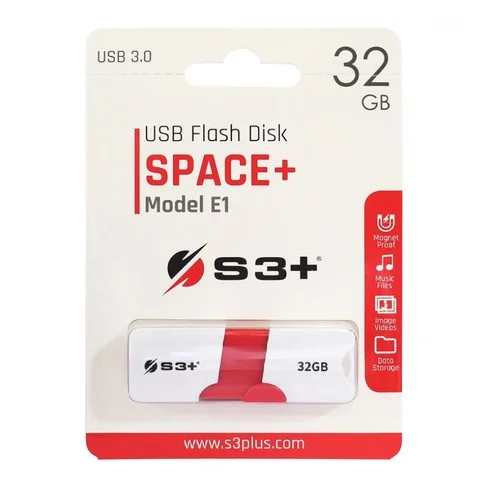 Pendrive S3+ 32GB Space+ S3PD3003032BK