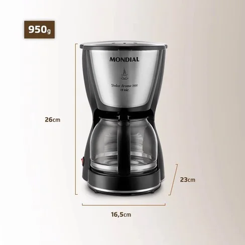 Cafetera Mondial Dolce Aroma C-30-18X