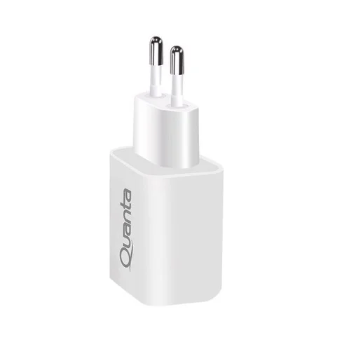 Cargador Quanta carga rapida USB-A QC3.0 y USB-C PD 20W QTCACR2