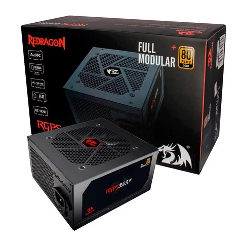 Fuente De Alimentacion Redragon Full Modular 80 Plus Bronce 850W RGPS GC-PS010