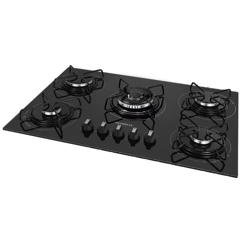 Cocina a Gas Mondial 5 Hornallas Triple Llamas