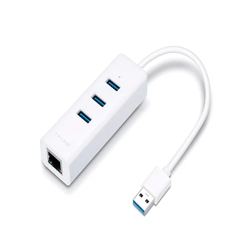 Adaptador TP-LINK USB 2 en 1 con Hub de 3 Puertos USB 3.0 y Adaptador Ethernet Gigabit UE330