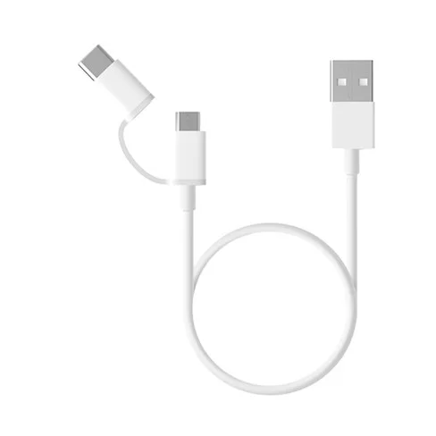 Cable Xiaomi MI 1.0M 2-IN-1 USB Micro USB/USB-C - 15303-SJV4082TY-SJX02ZM