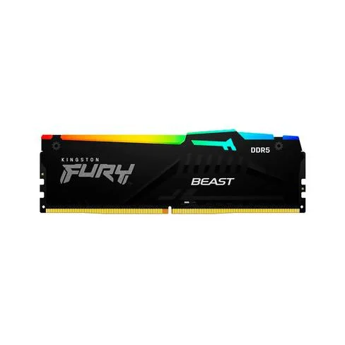 MEMORIA RAM DDR5 32GB 5600 KINGSTON FURY BEAST BK KF556C40BBA-32 RGB XMP