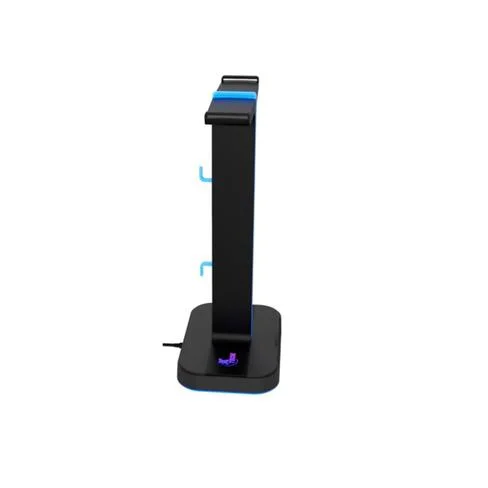SOPORTE P/AURICULAR GAMER XTECH XTH-690 YUREI RGB/2USB/NEGRO