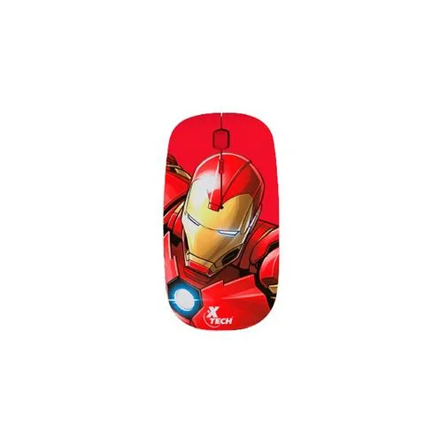 MOUSE XTECH WIRELESS XTM-M340IM IRON MAN XTECH 1600DPI/4 BOT/ROJO