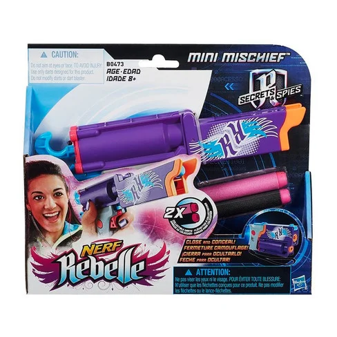 Lanzador de Dardos Hasbro Nerf Rebelle B0473 Mini Mischief