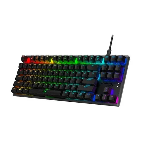 TECLADO GAMER USB HYPERX HX-KB7AQX-US ALLOY ORIGINS CORE MECANICO AQUA INGLES RGB