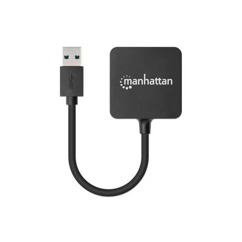 HUB USB 3.0 DE 4 PUERTOS MANHATTAN 162296 5 GBPS/NEGRO