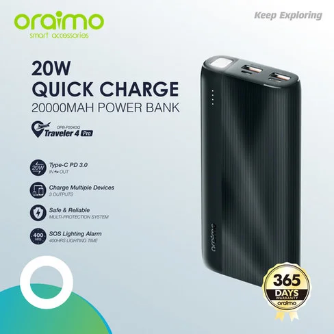 Cargador Portátil Oraimo Traveler 4 Pro