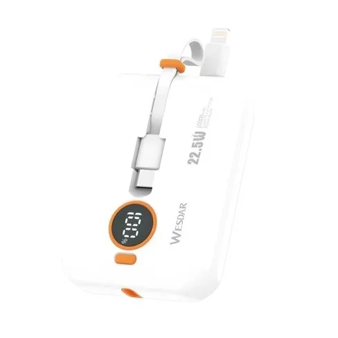 Cargador portatil Wesdar 10000mAh USB-C S508