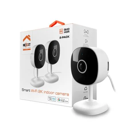CAMARA IOT NEXXT KIT DE 2 CAMARAS 2K QHD INTERIOR SD/SENSOR MOVIMIENTO/WIFI NHC-I710