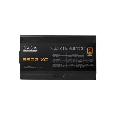 FUENTE EVGA 850W SUPERNOVA XC 80PLUS GOLD FULL MODULAR 520-5G-0850-K1
