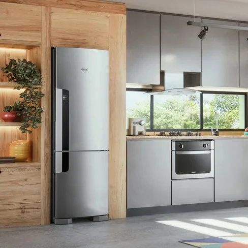 Heladera Consul Frost Free de dos puertas 397 litros con Freezer abajo Frio seco