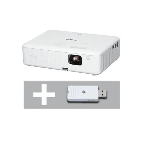 PROYECTOR EPSON CO-W01 WXGA 3000L USB/HDMI/BIVOLT + APADTADOR WIR. DONGLE WIFI ELPAP11
