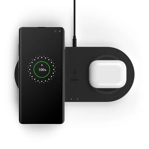 Base de carga inalámbrica doble Belkin Dual Pads 10 W