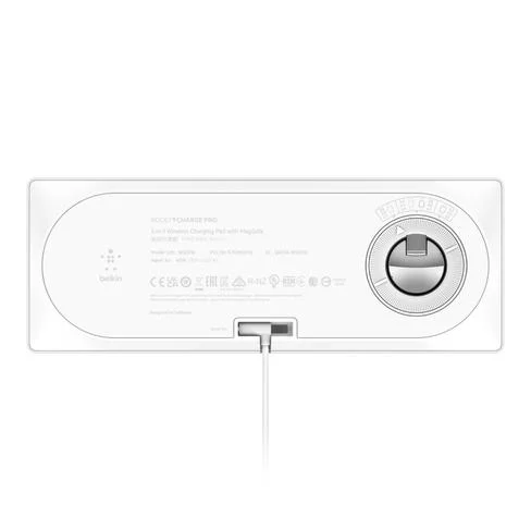 Base de carga inalambrica Belkin MagSafe 3 en 1 15W para iPhone 12/13/14-Watch-Airpod